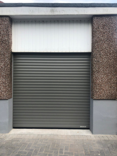 Electric roller shutter garage doors