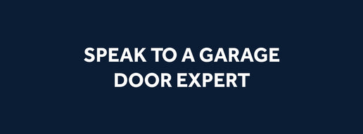 text saying 'speak to a garage door expert'